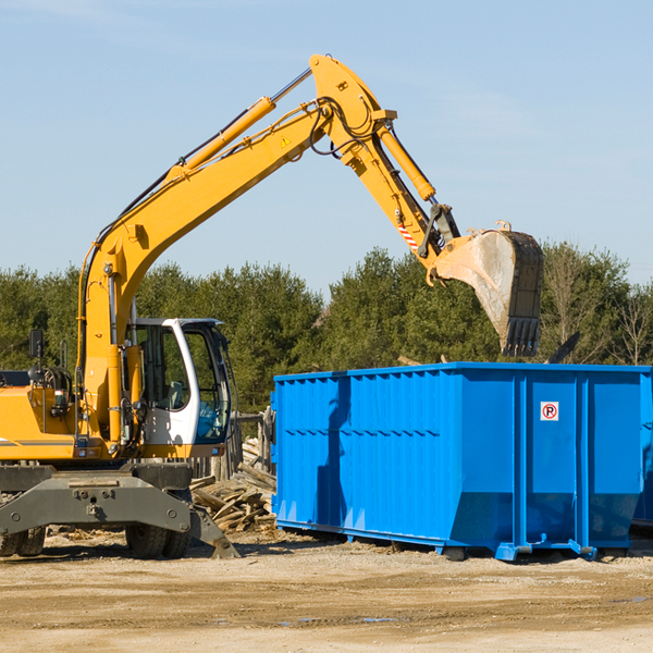 what kind of customer support is available for residential dumpster rentals in Okfuskee County OK